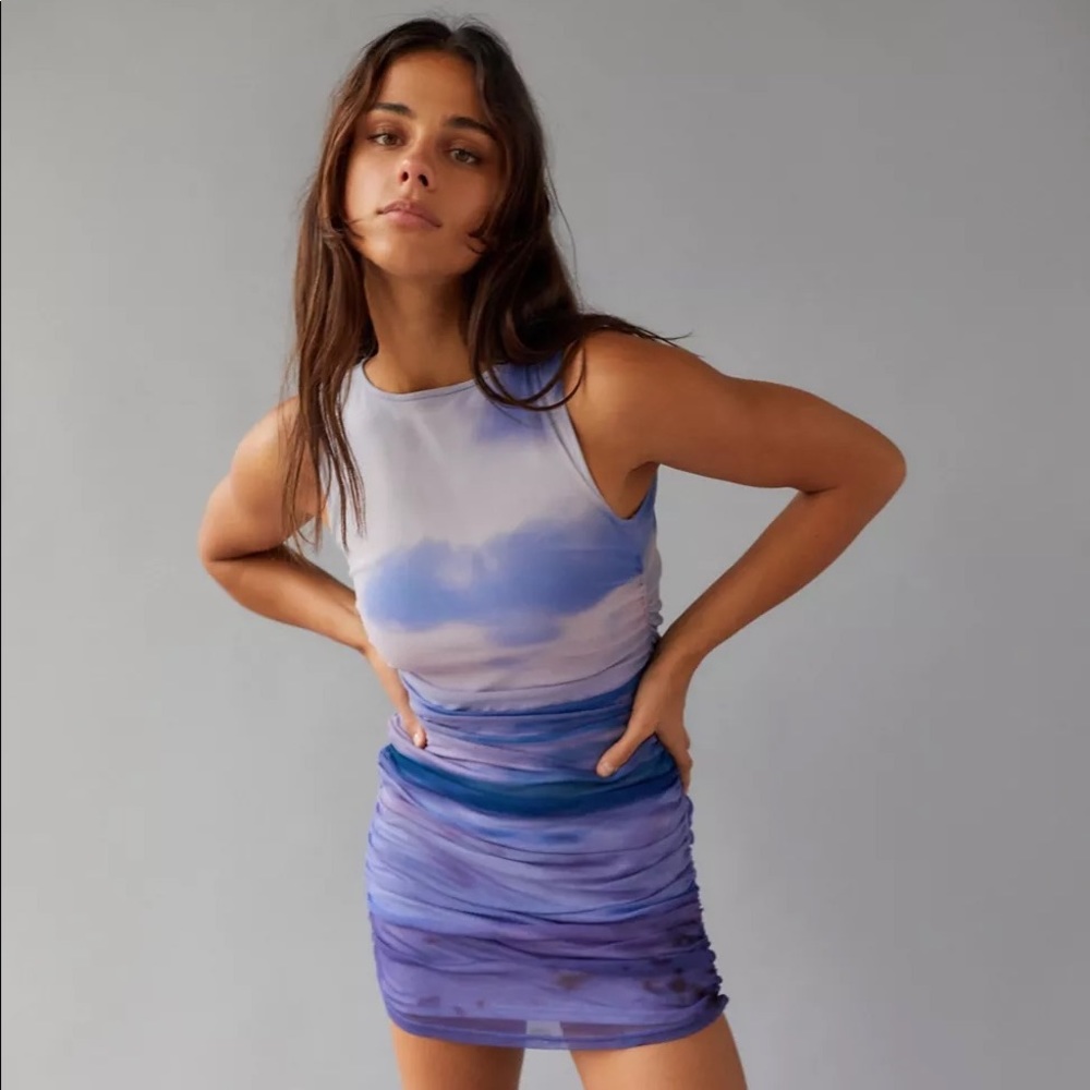 UO Austin Mesh Mini Dress NWT